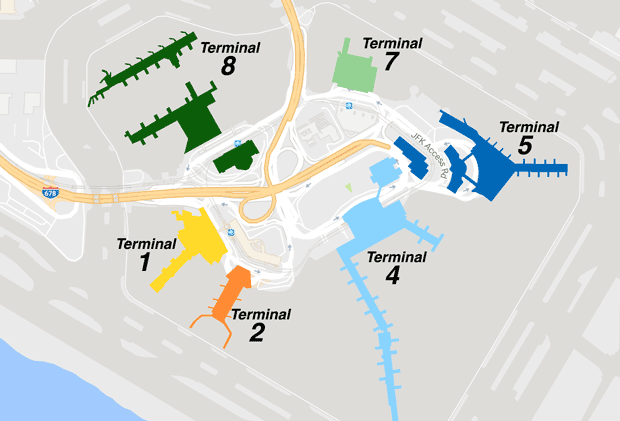 map of jfk airport new york Terminal Map And Information Jfk Airport map of jfk airport new york